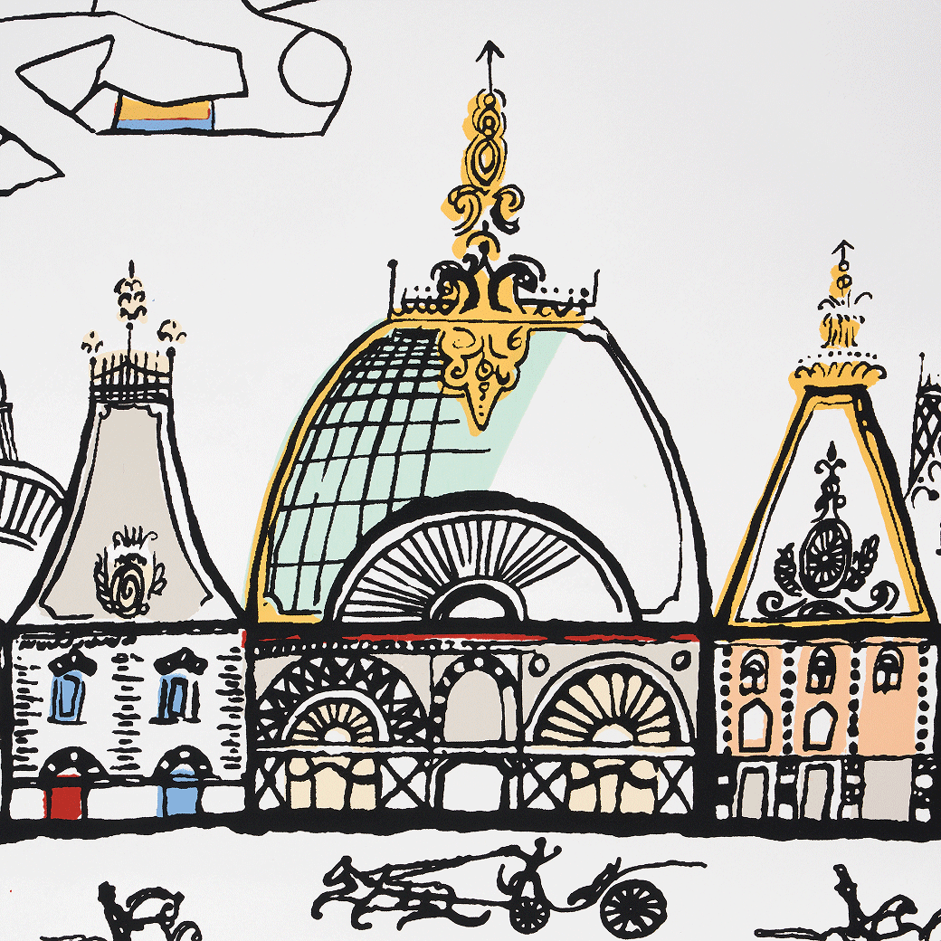 Design details from HORSES, a wallpaper design from ARCHIVE by BACKDROP