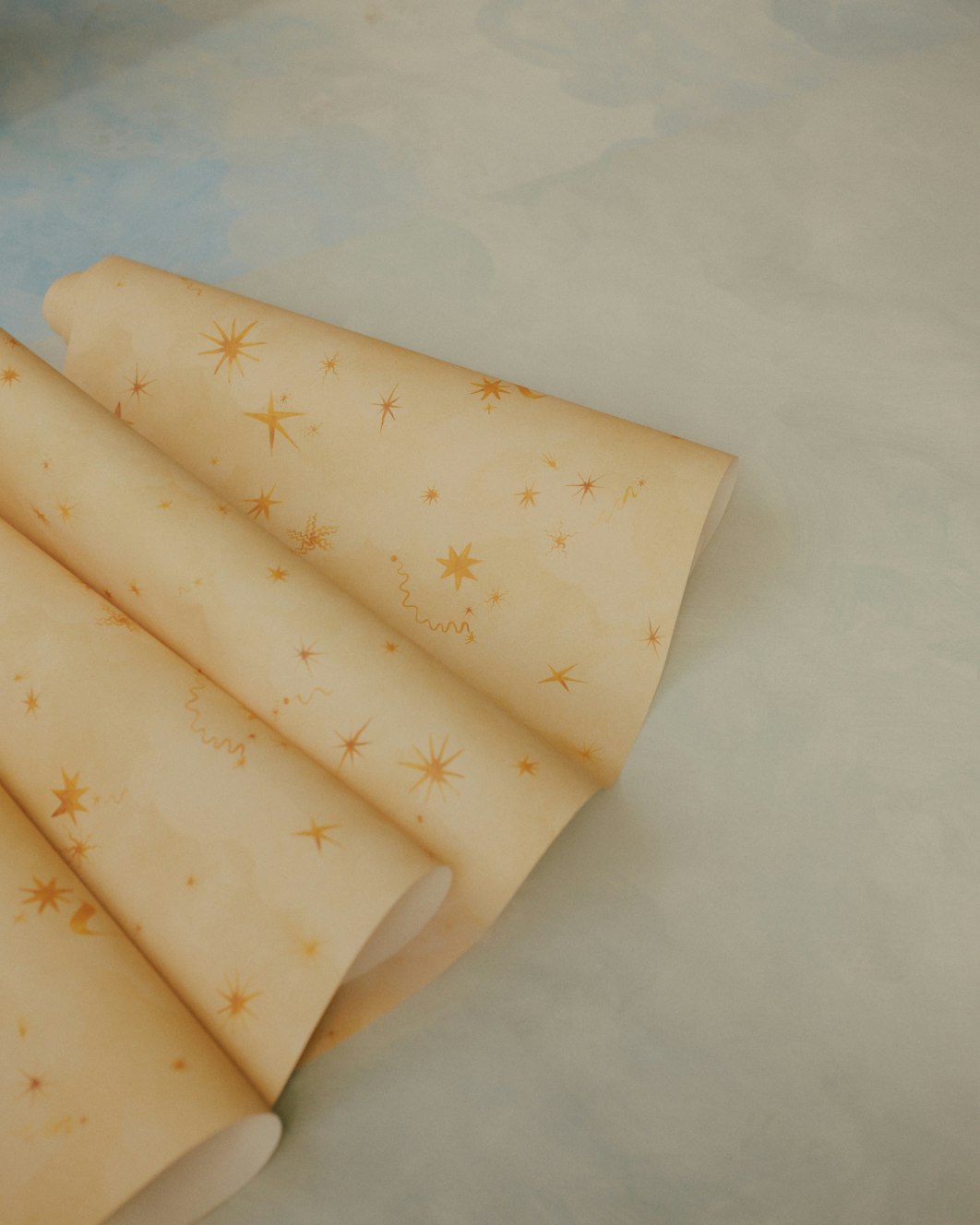 A roll of Luminaries wall coverings