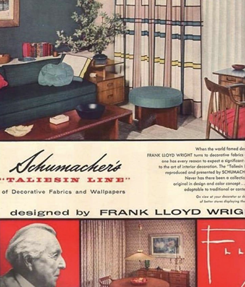 America's greatest architect develops a home textiles collection for Schumacher.